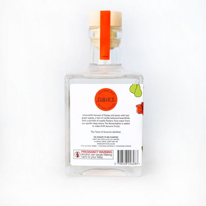 Drift Gin Mini Autumn bottle 350ml Back