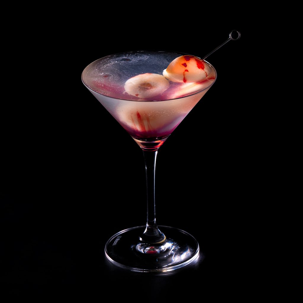 spooky lychee martini made with Drift The Remarkable